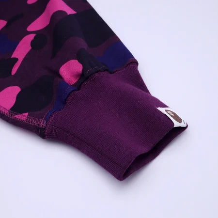 Purple Double Hood BAPE Hoodie