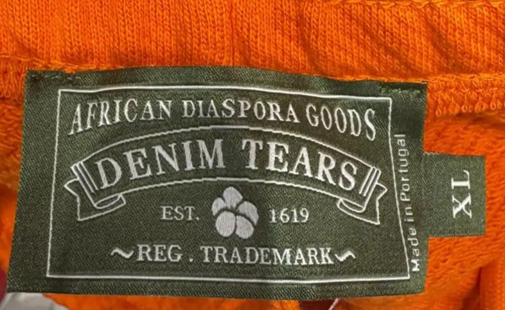 Denim Tears The Cotton Wreath Sweatpants — Orange