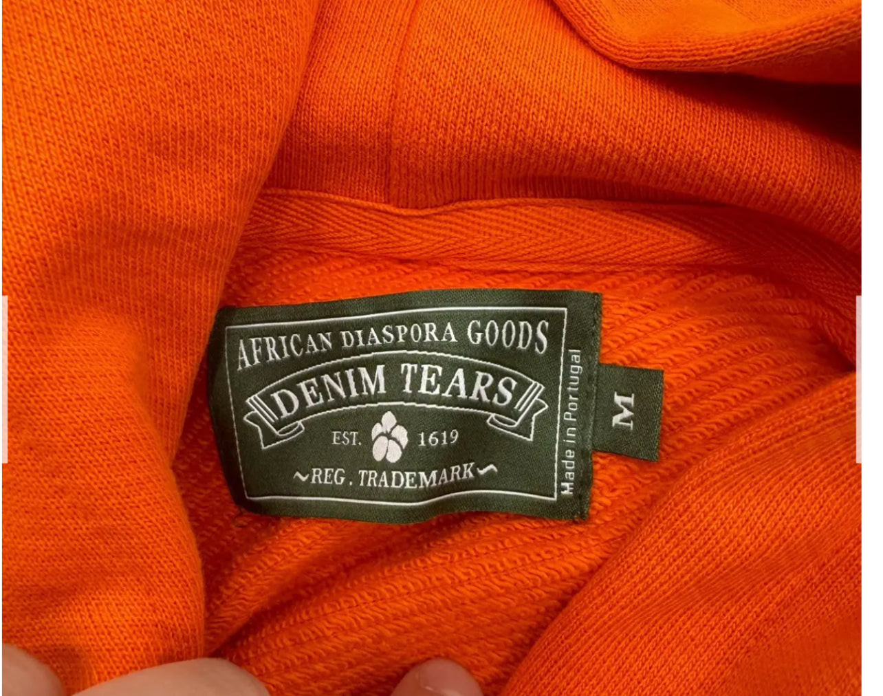 Denim Tears The Cotton Wreath Hoodie — Orange