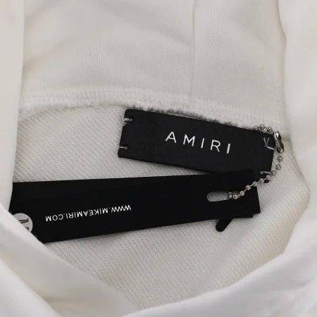 Amiri White Military Specs Stencil Hoodie