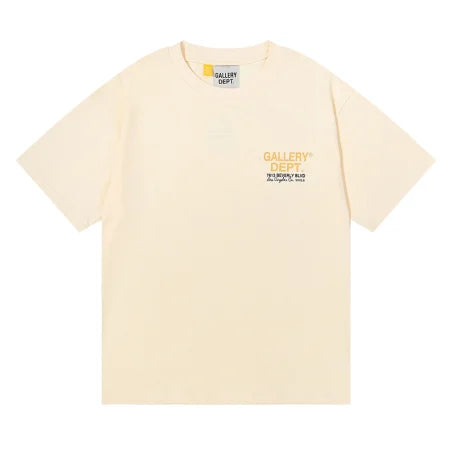 Gallery Dept. 7613 Beverly Blvd Car Graphic T-Shirt — Black / Beige
