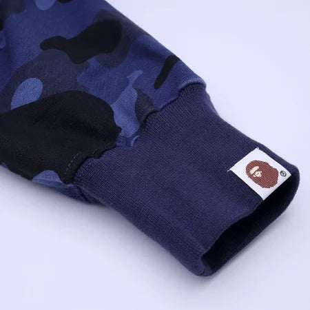 Blue Double Hood BAPE Hoodie