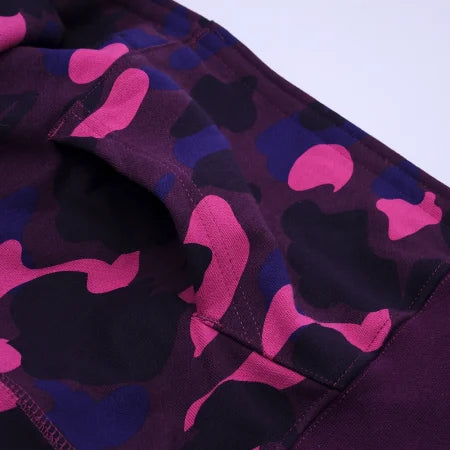 Purple Double Hood BAPE Hoodie