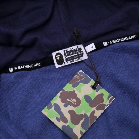 Blue Double Hood BAPE Hoodie