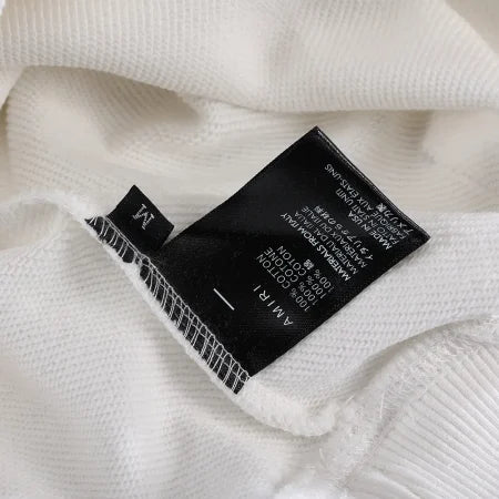 Amiri White Military Specs Stencil Hoodie