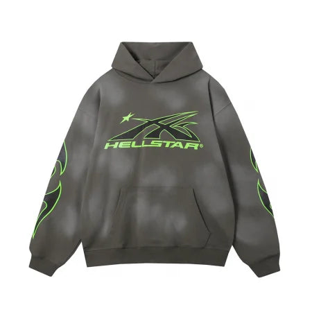 Hellstar “Starry Night” Hoodie – Camouflage Grey