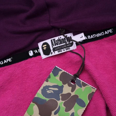 Purple Double Hood BAPE Hoodie